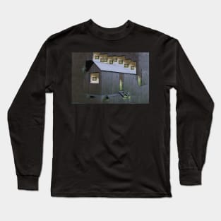 Black Tiny House Long Sleeve T-Shirt